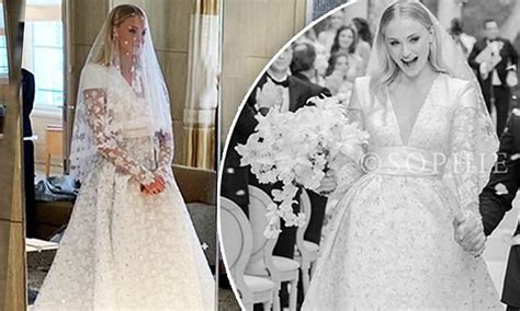 louis vuitton wedding dress price|sophie turner wedding dress photos.